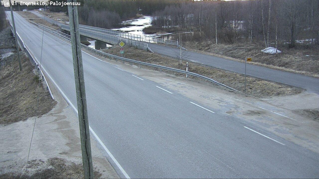 Weather Camera Image Väg 21 Enontekis, Palojoensuu, Enontekiö, Lappi