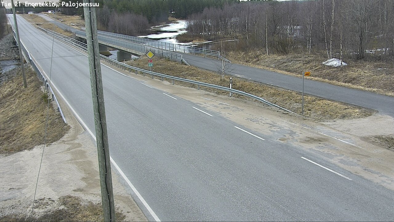 Weather Camera Image Road 21 Enontekiö, Palojoensuu, Enontekiö, Lappi