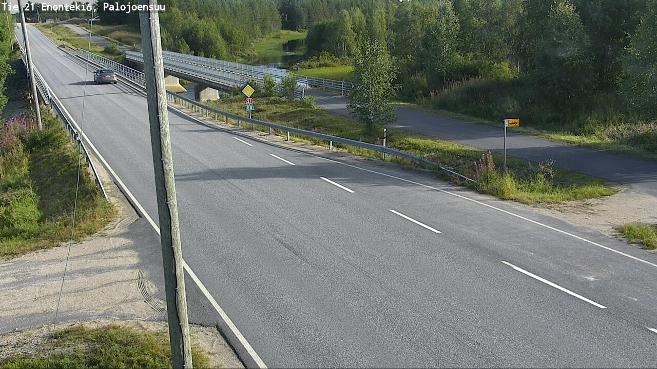 Weather Camera Image Road 21 Enontekiö, Palojoensuu, Enontekiö, Lappi