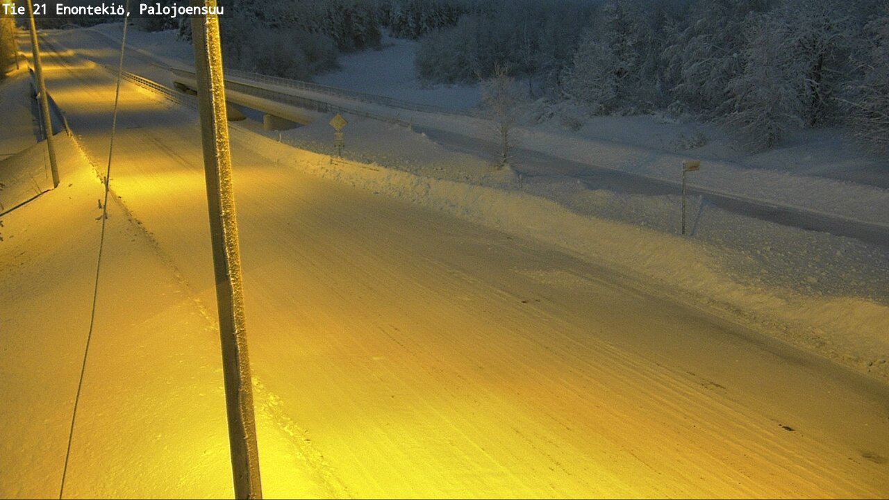 Weather Camera Image Road 21 Enontekiö, Palojoensuu, Enontekiö, Lappi