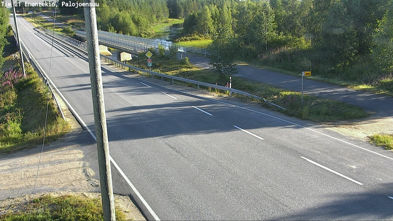 Weather Camera Image Road 21 Enontekiö, Palojoensuu, Enontekiö, Lappi