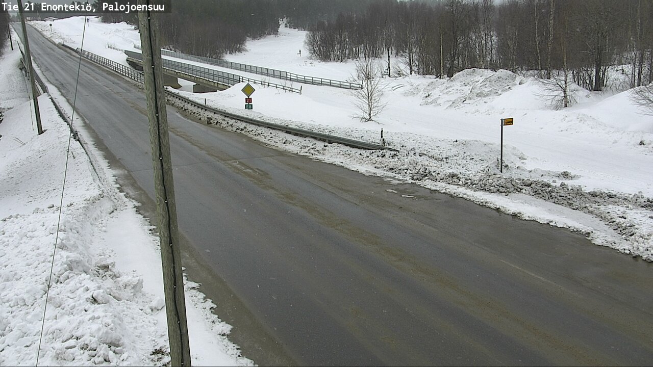 Weather Camera Image Road 21 Enontekiö, Palojoensuu, Enontekiö, Lappi