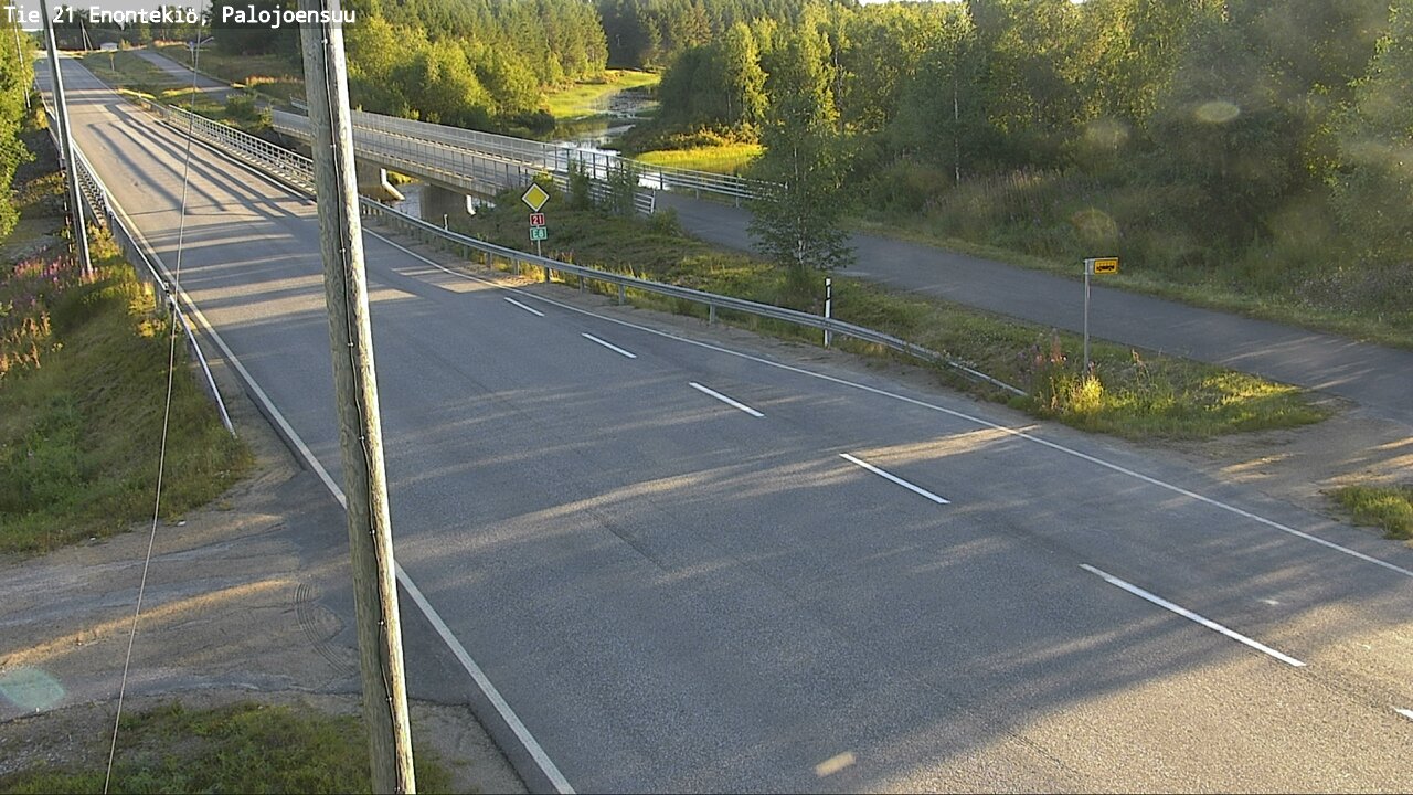 Weather Camera Image Väg 21 Enontekis, Palojoensuu, Enontekiö, Lappi