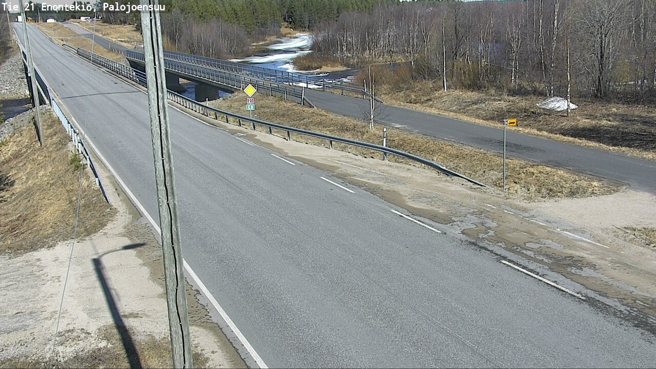 Weather Camera Image Road 21 Enontekiö, Palojoensuu, Enontekiö, Lappi