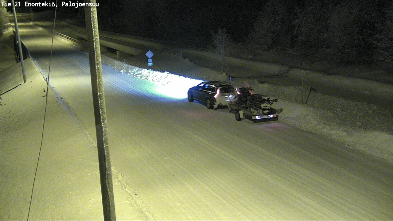 Weather Camera Image Väg 21 Enontekis, Palojoensuu, Enontekiö, Lappi