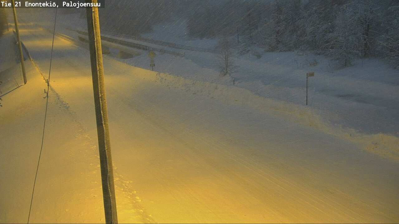 Weather Camera Image Väg 21 Enontekis, Palojoensuu, Enontekiö, Lappi