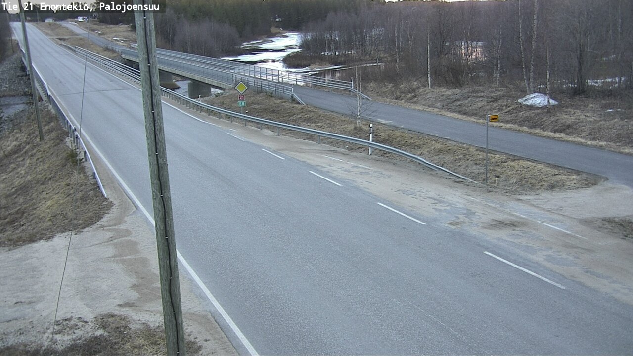 Weather Camera Image Väg 21 Enontekis, Palojoensuu, Enontekiö, Lappi