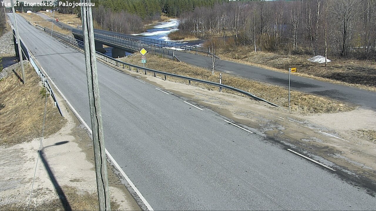 Weather Camera Image Road 21 Enontekiö, Palojoensuu, Enontekiö, Lappi