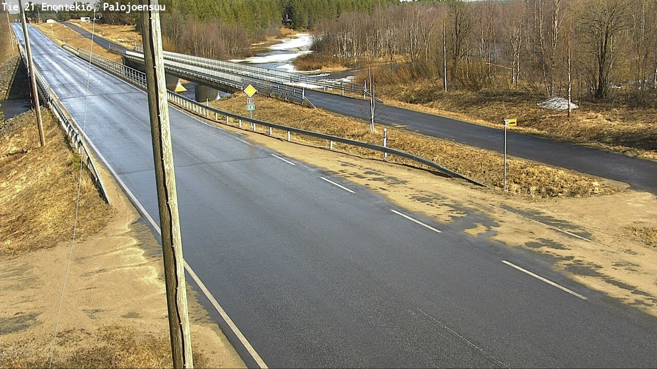 Weather Camera Image Road 21 Enontekiö, Palojoensuu, Enontekiö, Lappi