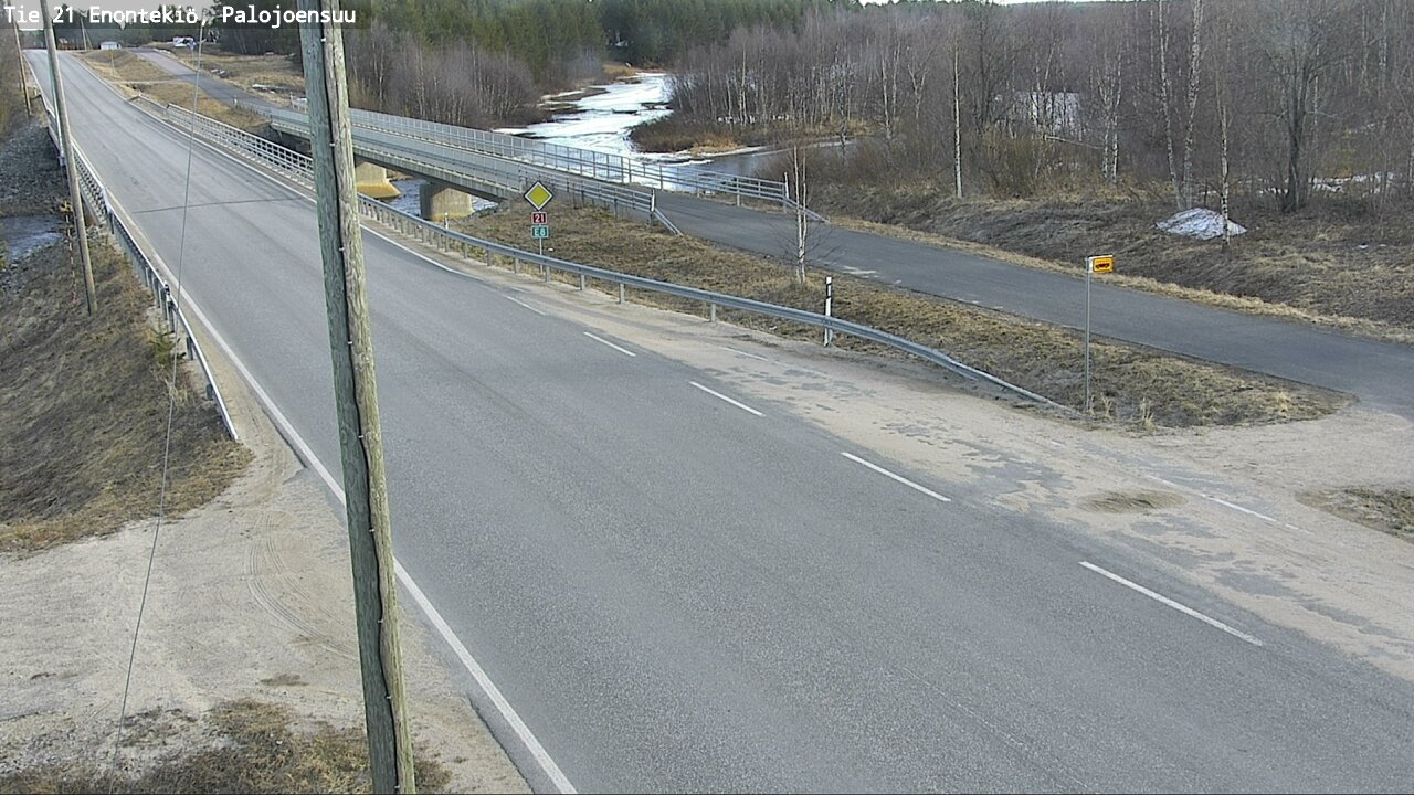 Weather Camera Image Road 21 Enontekiö, Palojoensuu, Enontekiö, Lappi