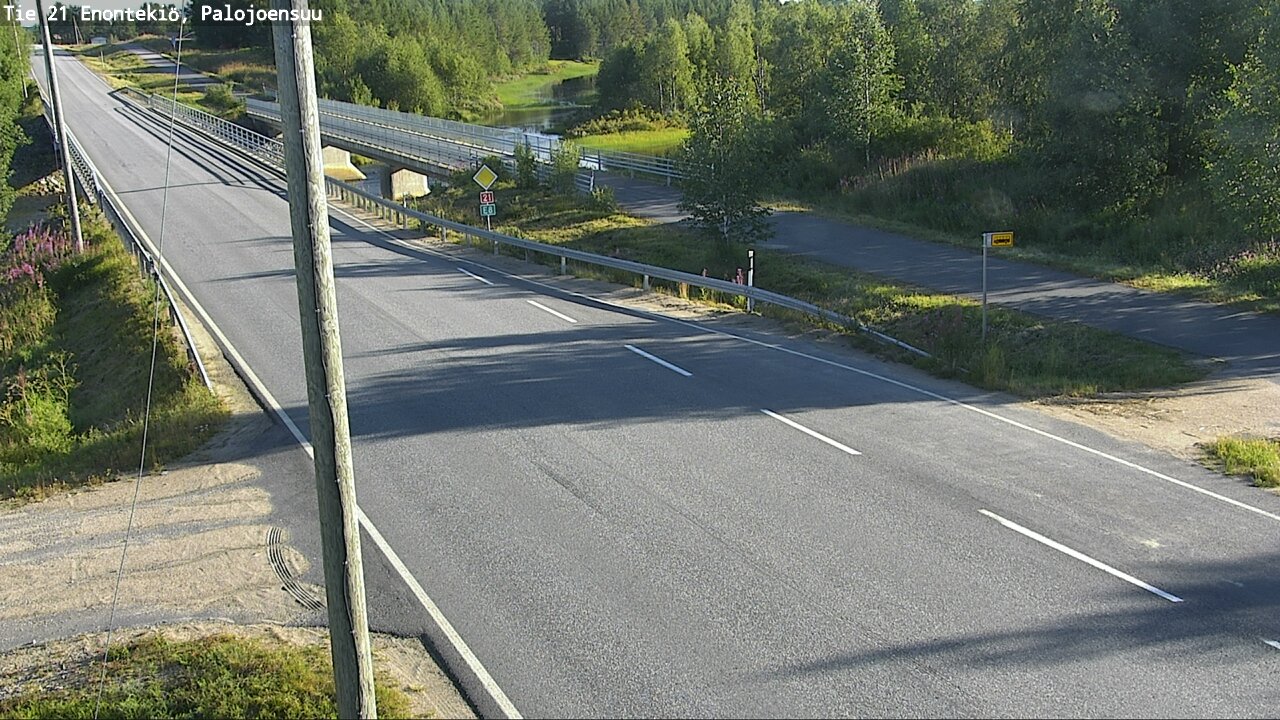 Weather Camera Image Road 21 Enontekiö, Palojoensuu, Enontekiö, Lappi