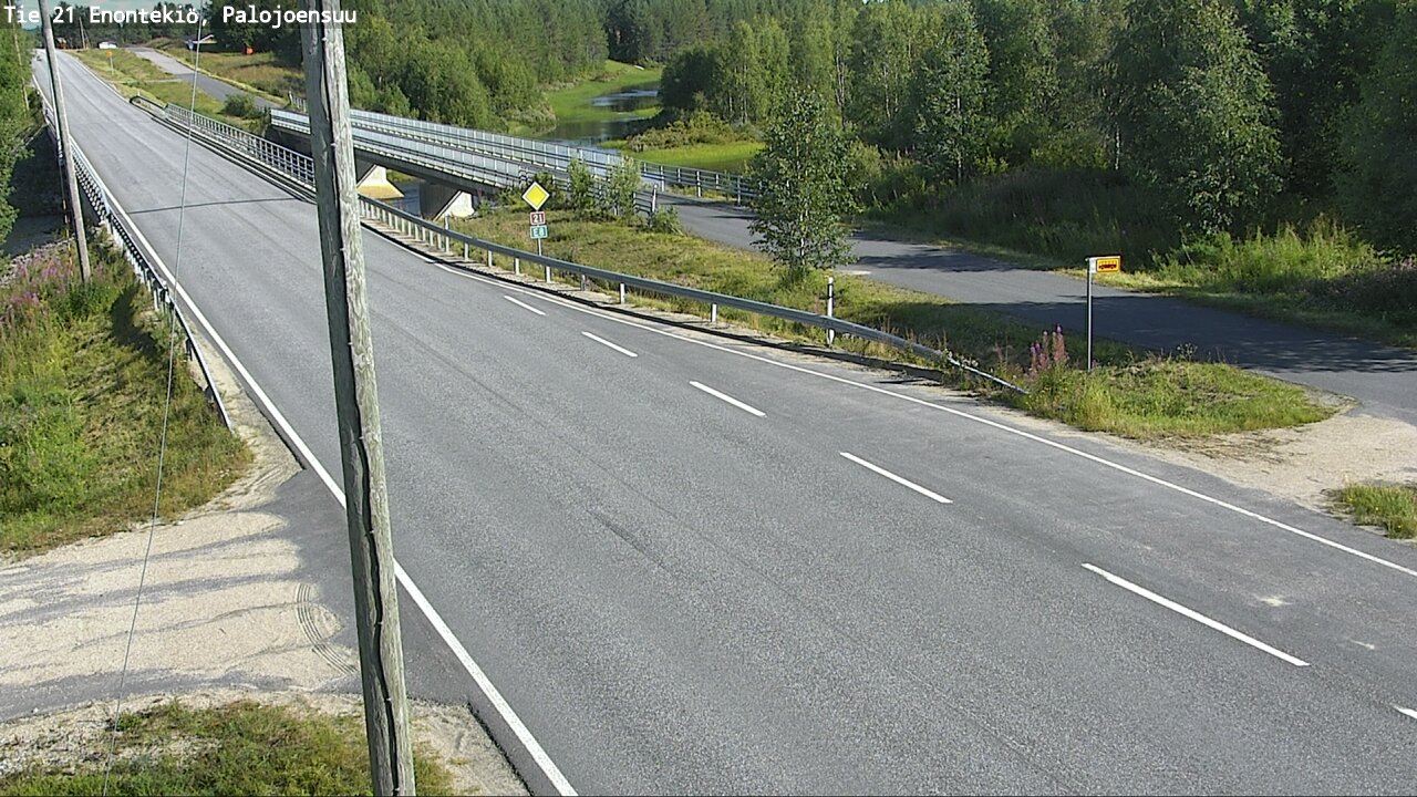 Weather Camera Image Road 21 Enontekiö, Palojoensuu, Enontekiö, Lappi