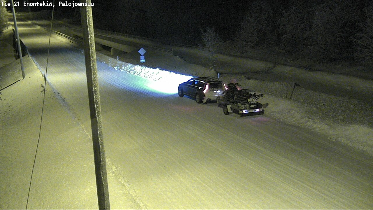 Weather Camera Image Väg 21 Enontekis, Palojoensuu, Enontekiö, Lappi