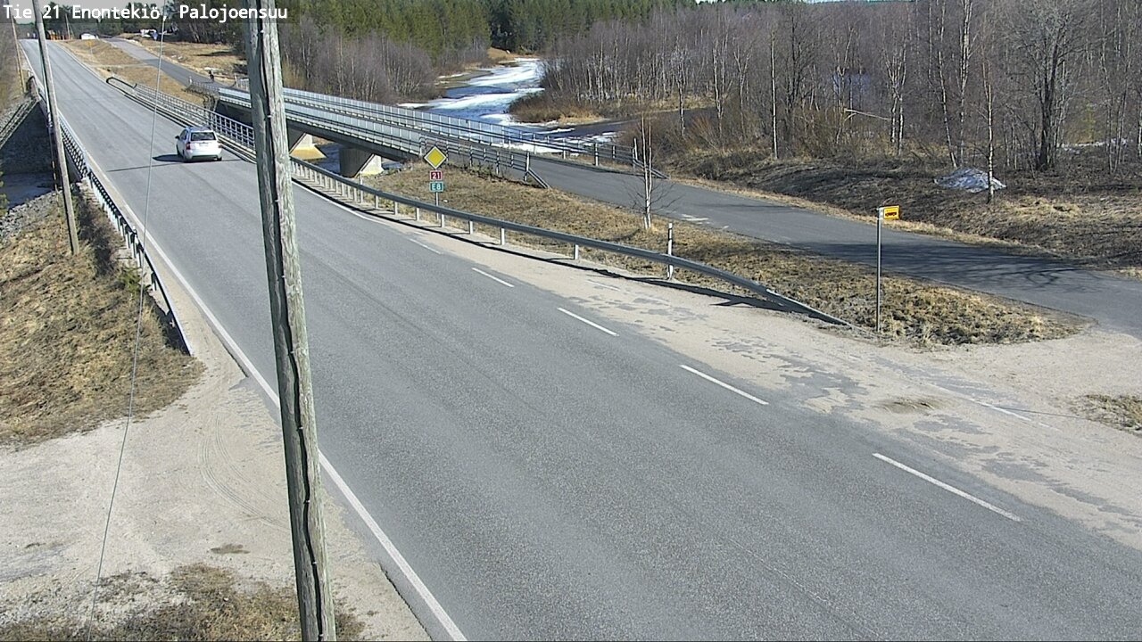 Weather Camera Image Road 21 Enontekiö, Palojoensuu, Enontekiö, Lappi