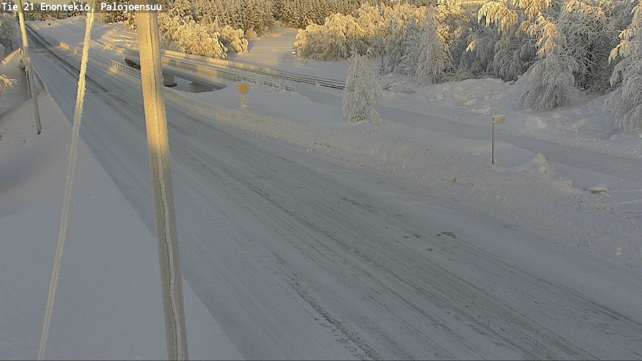 Weather Camera Image Road 21 Enontekiö, Palojoensuu, Enontekiö, Lappi