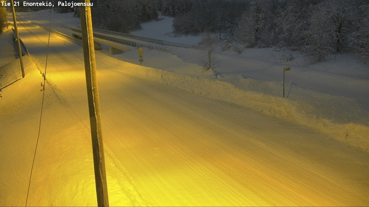 Weather Camera Image Väg 21 Enontekis, Palojoensuu, Enontekiö, Lappi