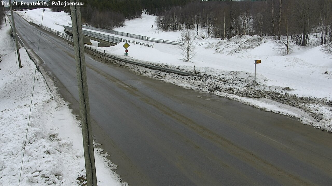 Weather Camera Image Road 21 Enontekiö, Palojoensuu, Enontekiö, Lappi