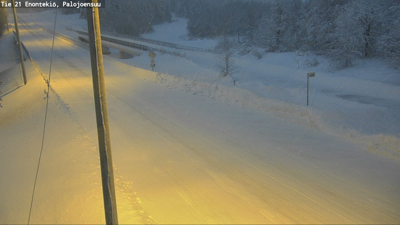 Weather Camera Image Väg 21 Enontekis, Palojoensuu, Enontekiö, Lappi