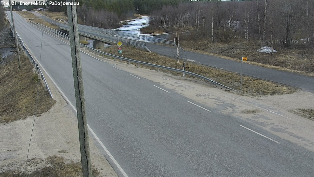 Weather Camera Image Road 21 Enontekiö, Palojoensuu, Enontekiö, Lappi