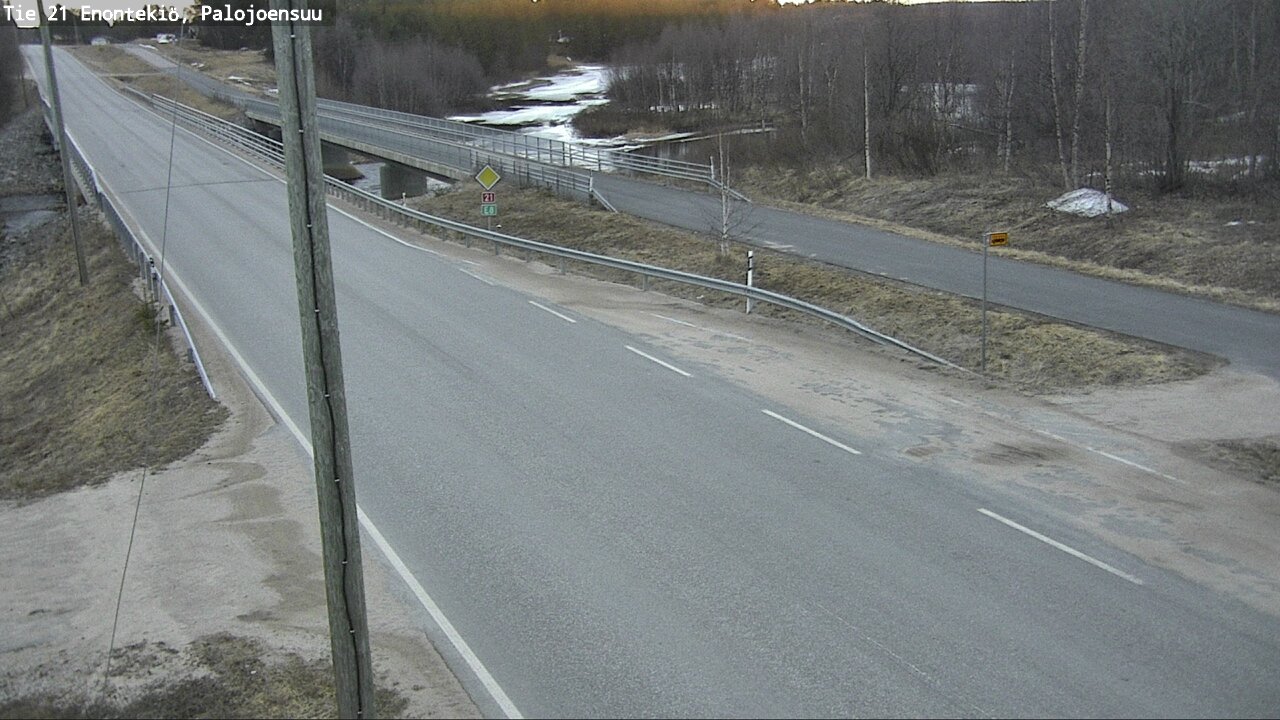 Weather Camera Image Väg 21 Enontekis, Palojoensuu, Enontekiö, Lappi