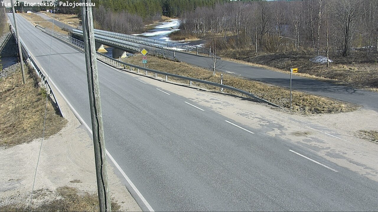 Weather Camera Image Road 21 Enontekiö, Palojoensuu, Enontekiö, Lappi