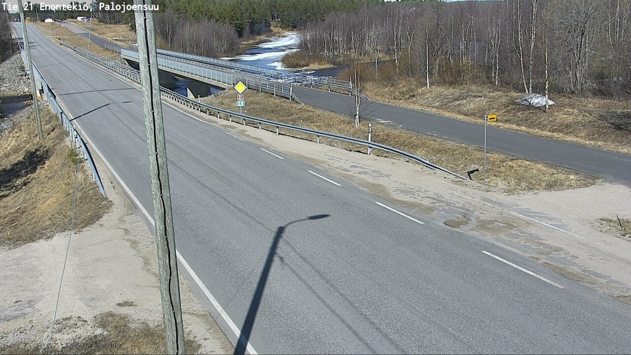 Weather Camera Image Road 21 Enontekiö, Palojoensuu, Enontekiö, Lappi