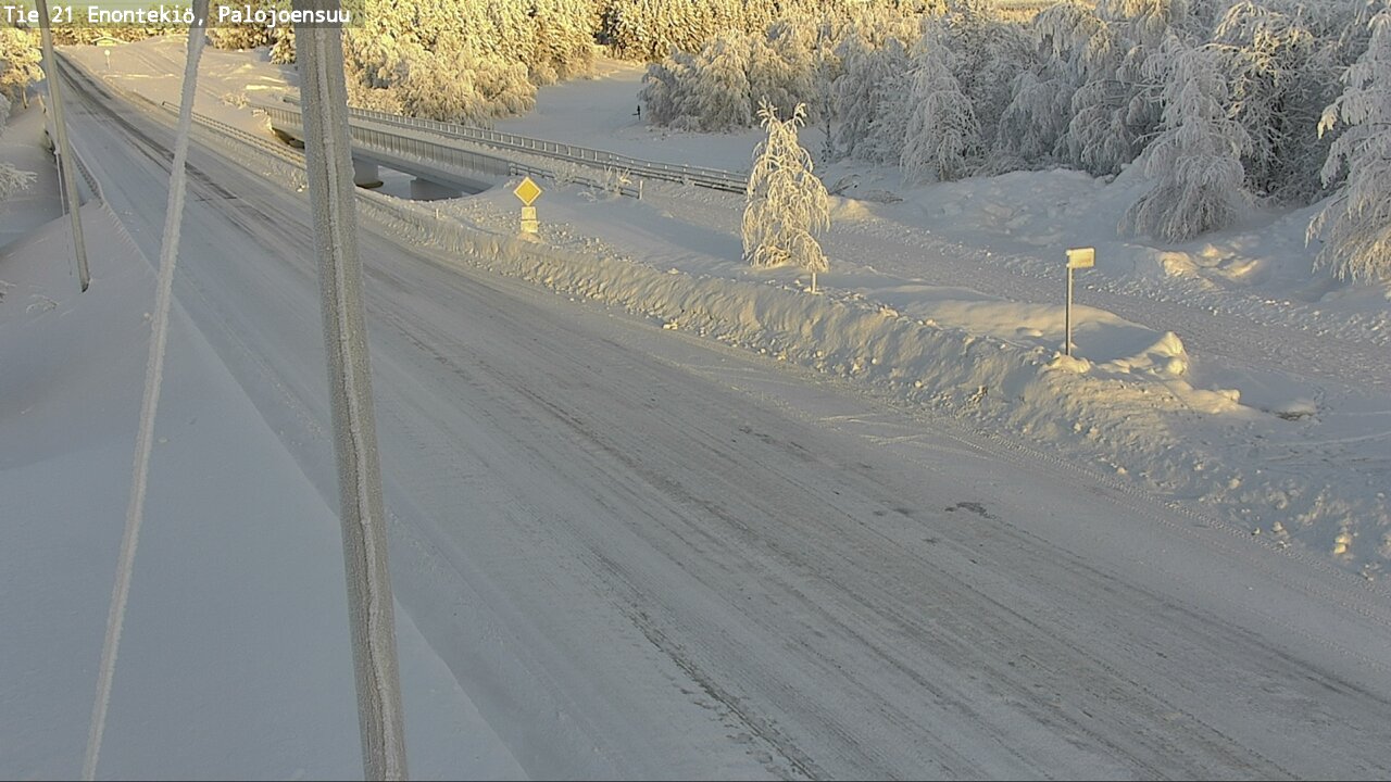Weather Camera Image Väg 21 Enontekis, Palojoensuu, Enontekiö, Lappi