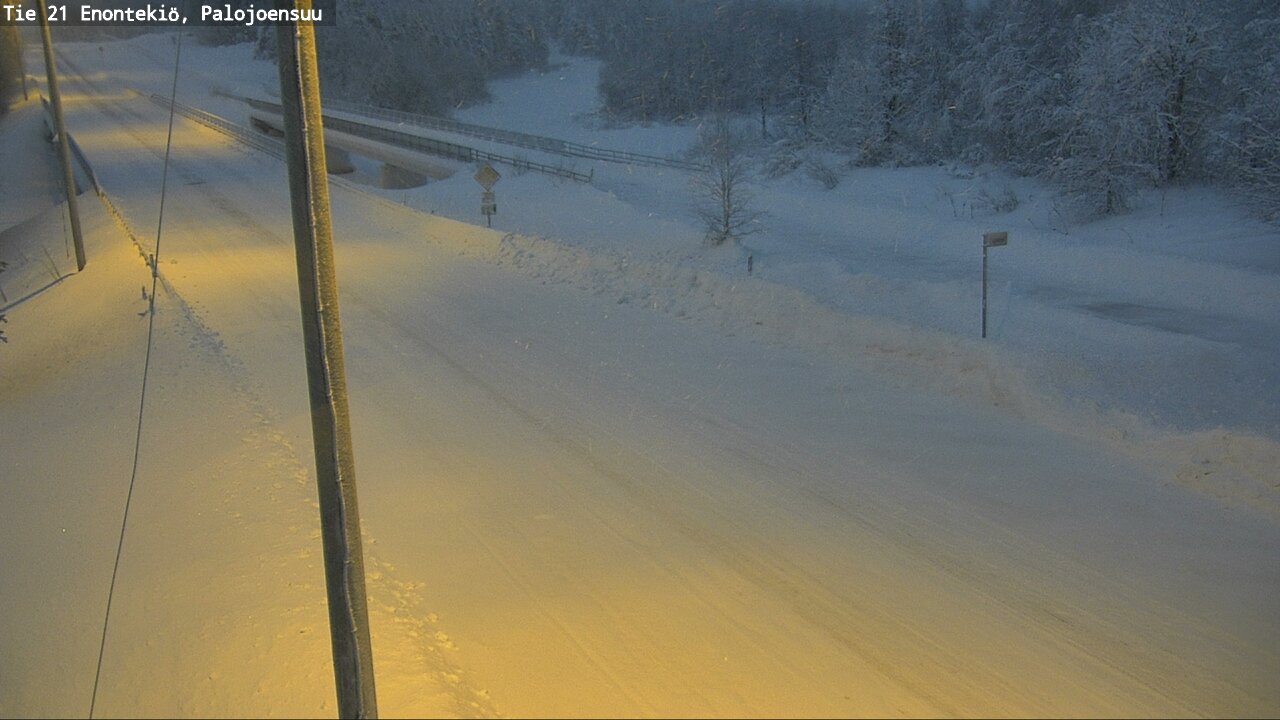 Weather Camera Image Väg 21 Enontekis, Palojoensuu, Enontekiö, Lappi