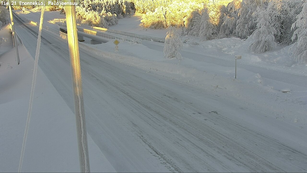 Weather Camera Image Road 21 Enontekiö, Palojoensuu, Enontekiö, Lappi