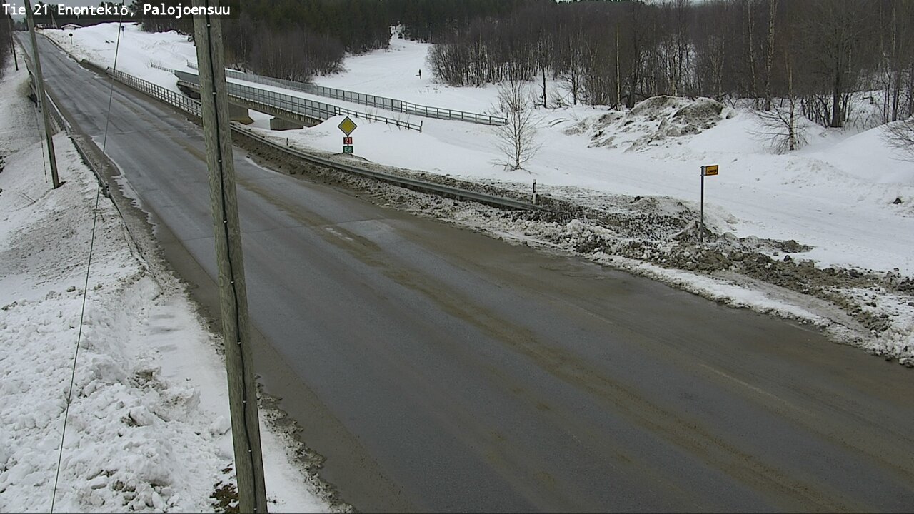 Weather Camera Image Road 21 Enontekiö, Palojoensuu, Enontekiö, Lappi