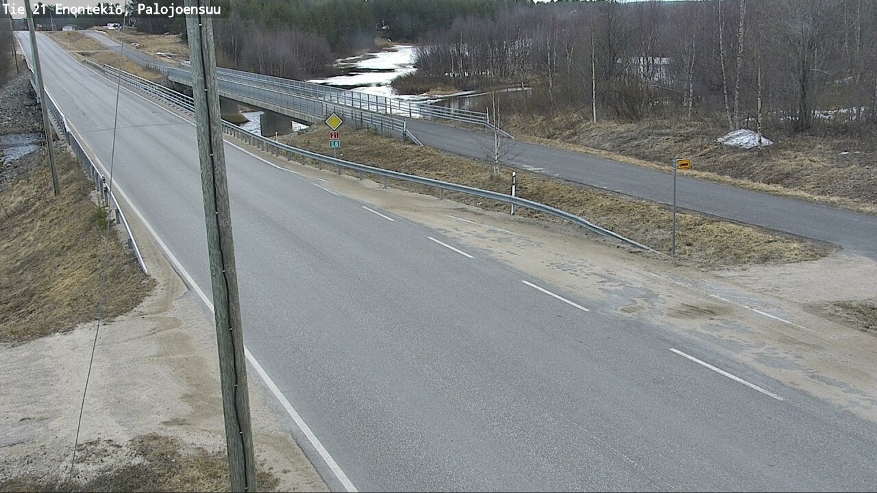 Weather Camera Image Road 21 Enontekiö, Palojoensuu, Enontekiö, Lappi
