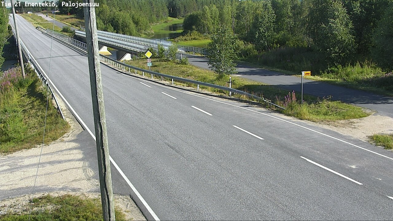 Weather Camera Image Road 21 Enontekiö, Palojoensuu, Enontekiö, Lappi