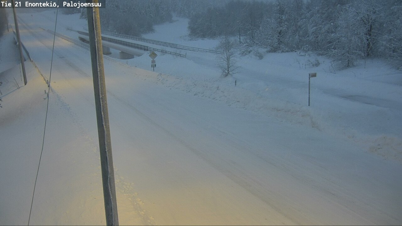 Weather Camera Image Väg 21 Enontekis, Palojoensuu, Enontekiö, Lappi
