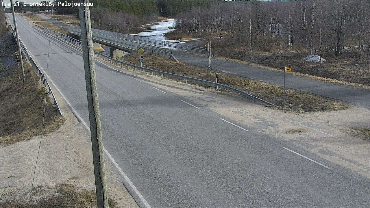 Weather Camera Image Road 21 Enontekiö, Palojoensuu, Enontekiö, Lappi