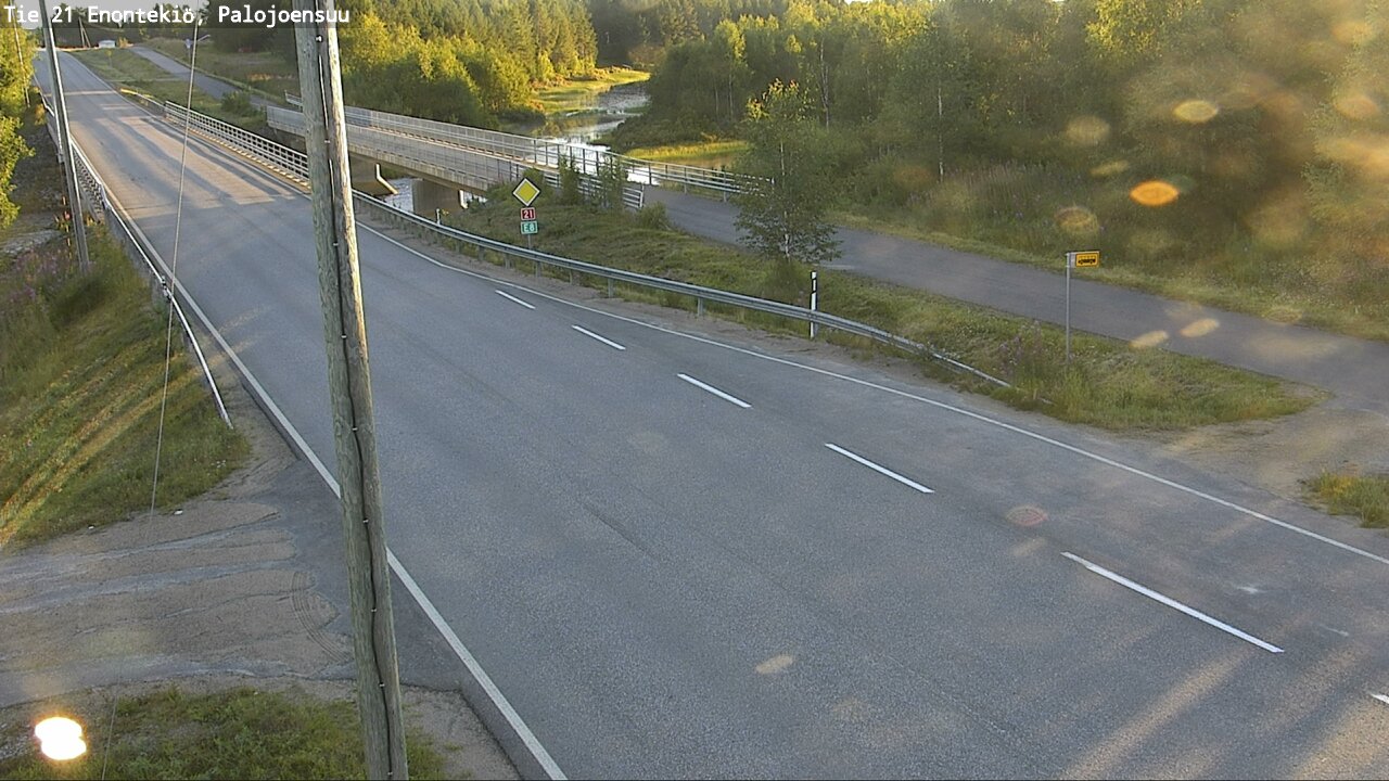 Weather Camera Image Väg 21 Enontekis, Palojoensuu, Enontekiö, Lappi