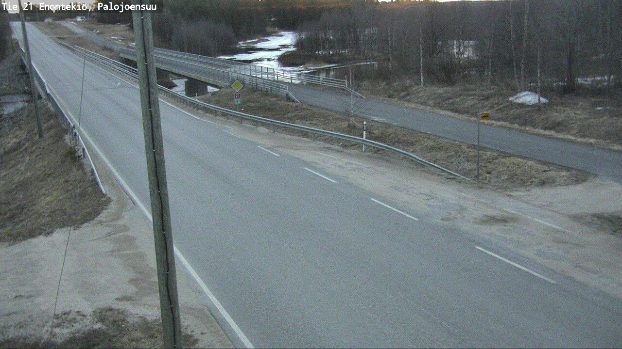 Weather Camera Image Väg 21 Enontekis, Palojoensuu, Enontekiö, Lappi