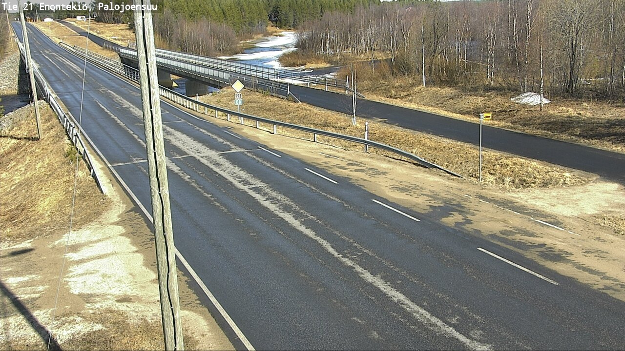 Weather Camera Image Road 21 Enontekiö, Palojoensuu, Enontekiö, Lappi