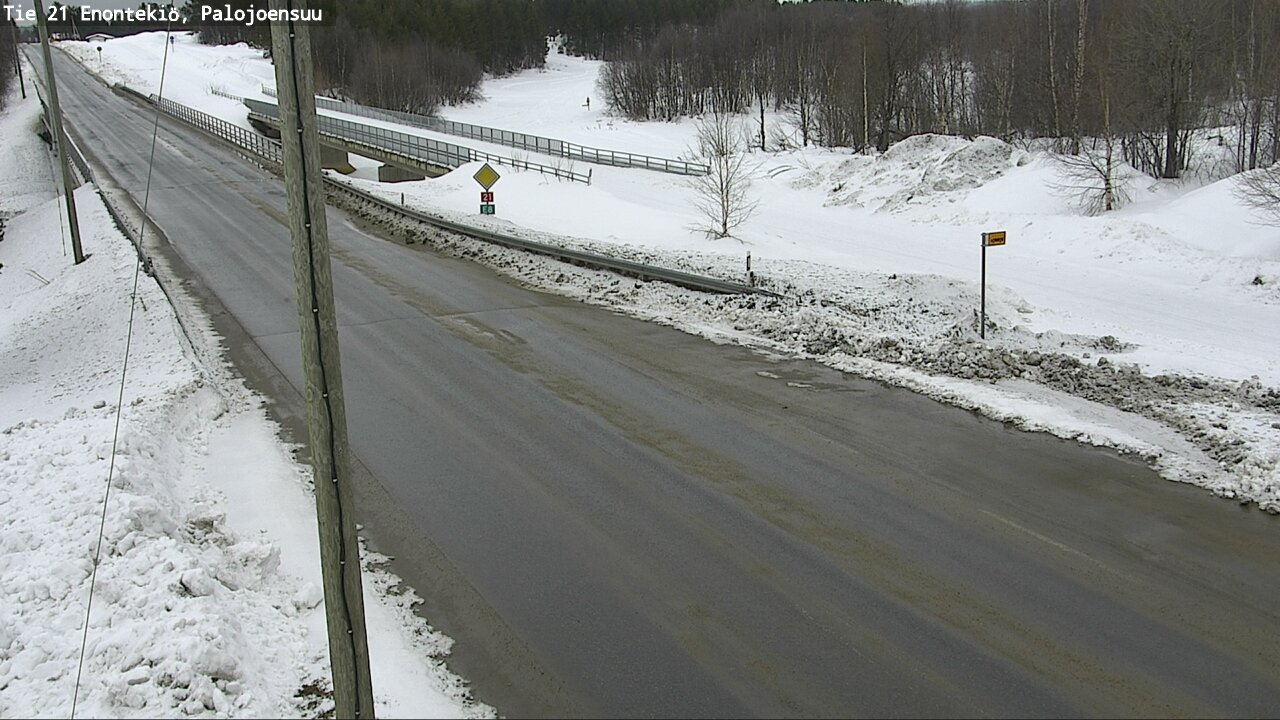 Weather Camera Image Road 21 Enontekiö, Palojoensuu, Enontekiö, Lappi
