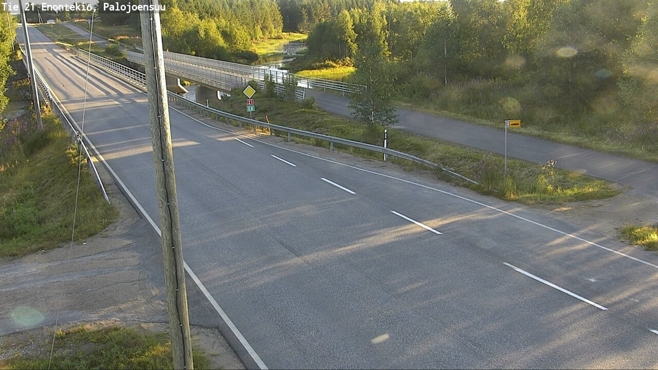 Weather Camera Image Väg 21 Enontekis, Palojoensuu, Enontekiö, Lappi