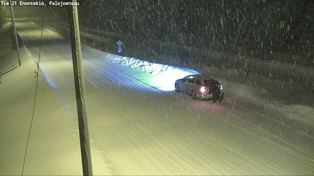 Weather Camera Image Väg 21 Enontekis, Palojoensuu, Enontekiö, Lappi