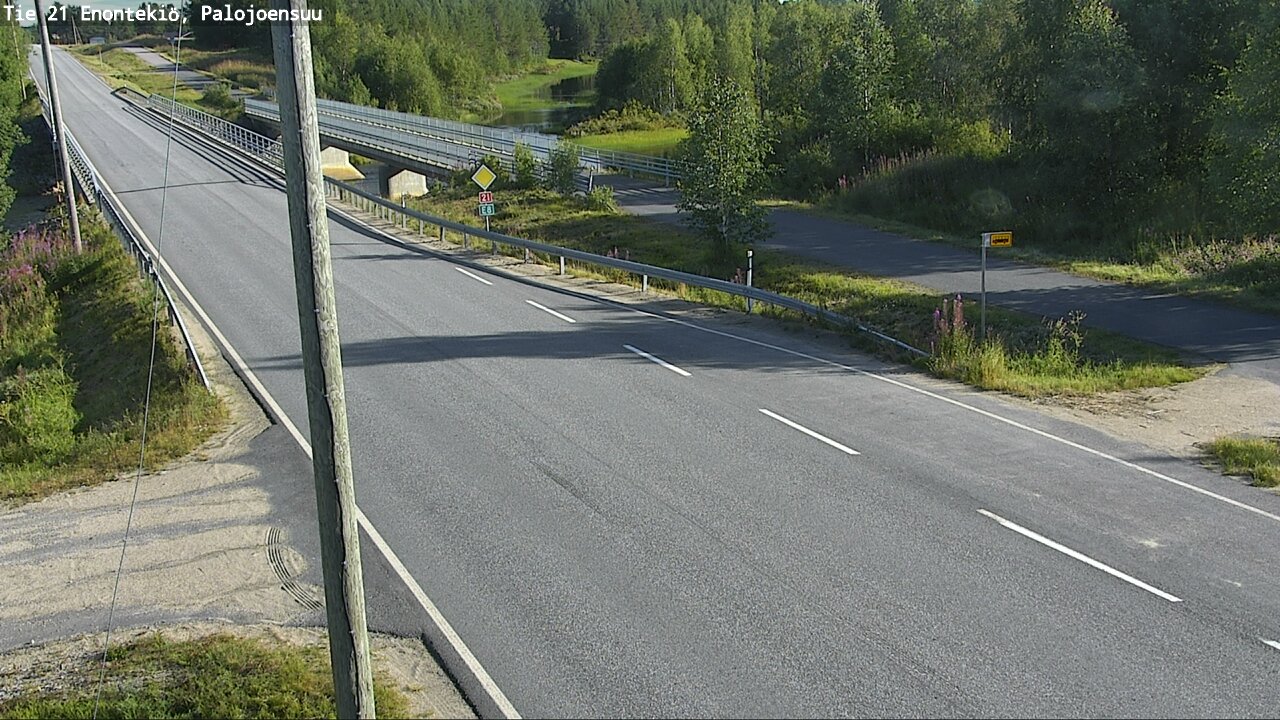 Weather Camera Image Road 21 Enontekiö, Palojoensuu, Enontekiö, Lappi