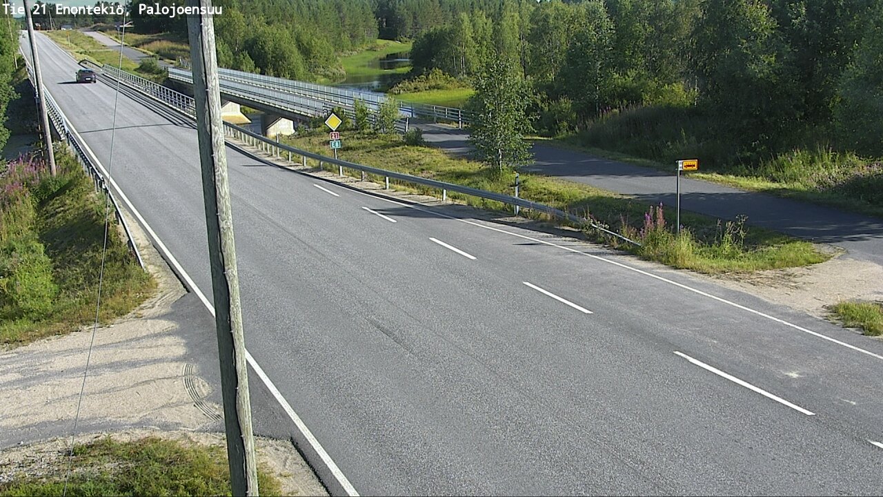 Weather Camera Image Road 21 Enontekiö, Palojoensuu, Enontekiö, Lappi