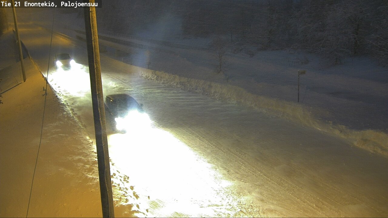Weather Camera Image Väg 21 Enontekis, Palojoensuu, Enontekiö, Lappi