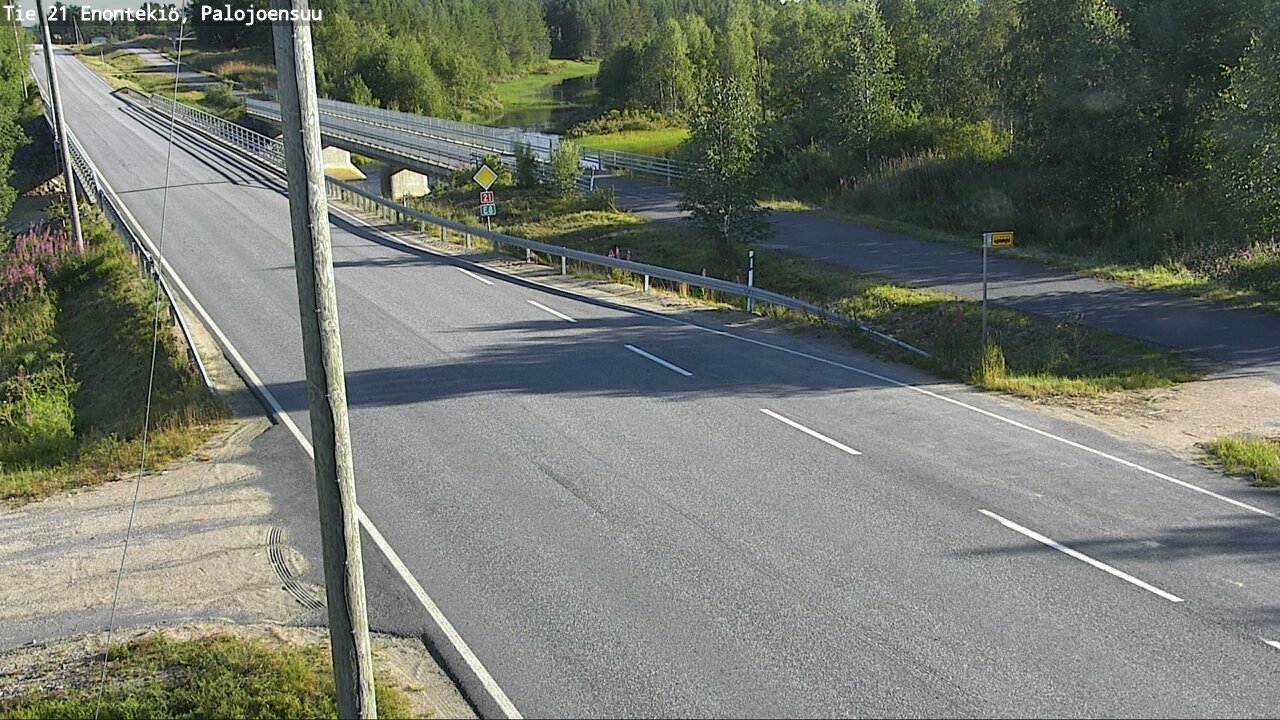 Weather Camera Image Road 21 Enontekiö, Palojoensuu, Enontekiö, Lappi