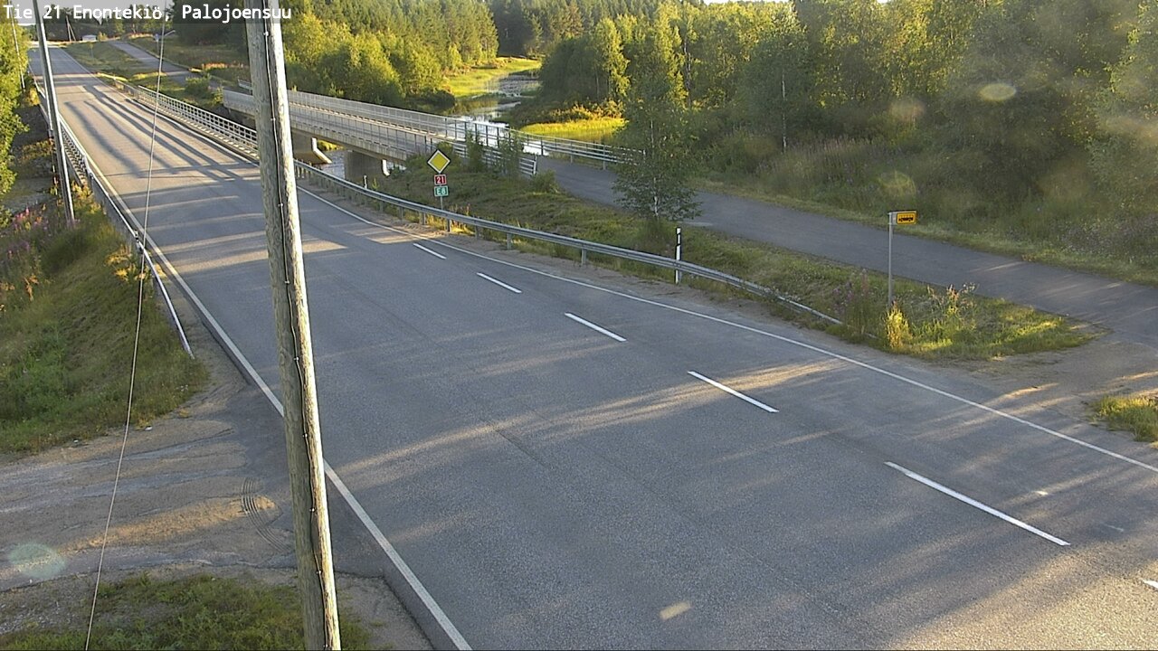 Weather Camera Image Väg 21 Enontekis, Palojoensuu, Enontekiö, Lappi