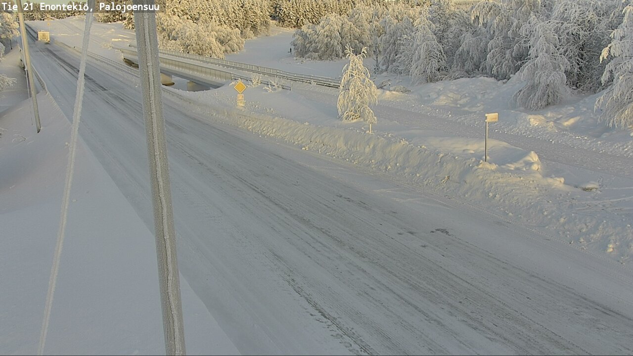 Weather Camera Image Road 21 Enontekiö, Palojoensuu, Enontekiö, Lappi