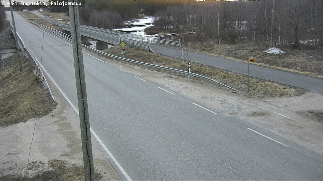 Weather Camera Image Väg 21 Enontekis, Palojoensuu, Enontekiö, Lappi