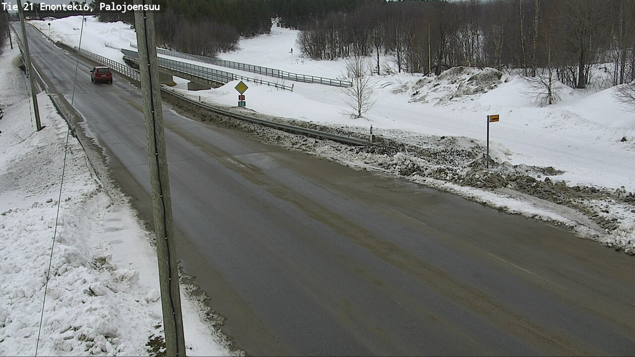 Weather Camera Image Road 21 Enontekiö, Palojoensuu, Enontekiö, Lappi