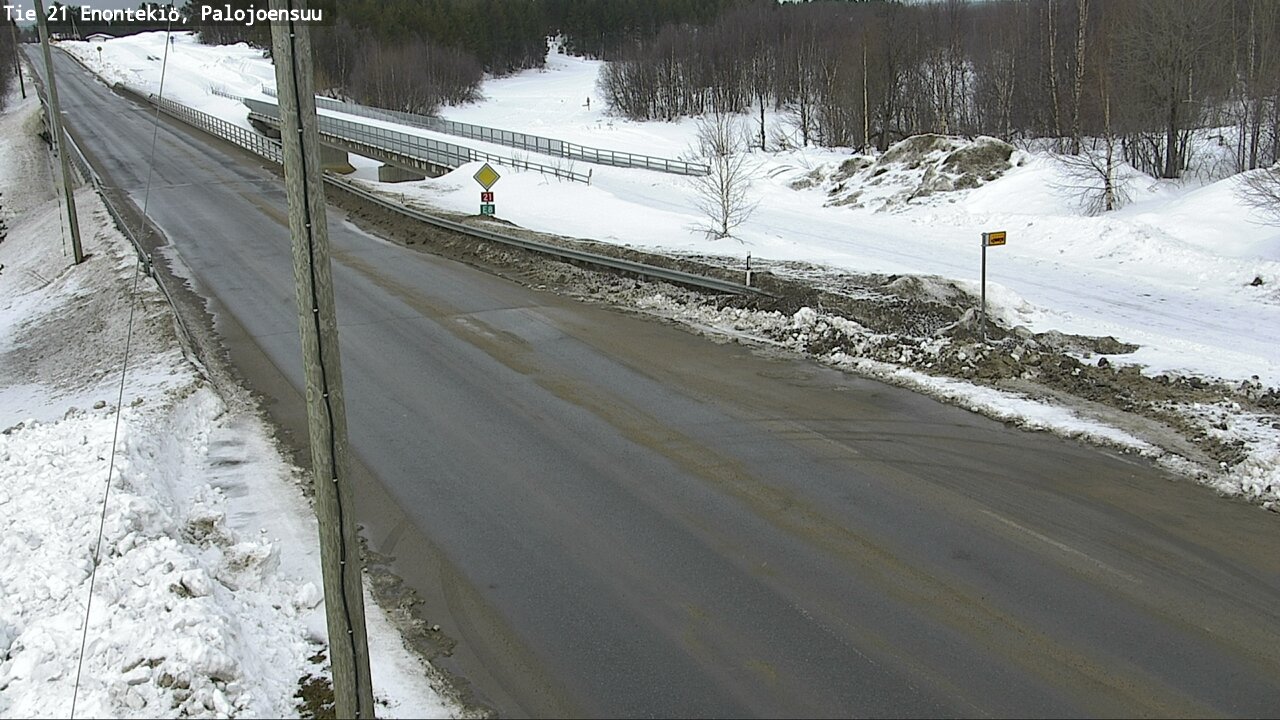 Weather Camera Image Road 21 Enontekiö, Palojoensuu, Enontekiö, Lappi