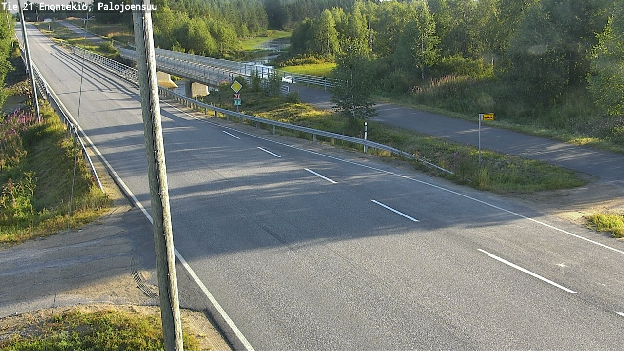 Weather Camera Image Väg 21 Enontekis, Palojoensuu, Enontekiö, Lappi